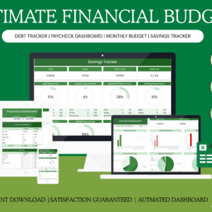 Ultimate Annual Financial Budget Tracker Google Sheets
